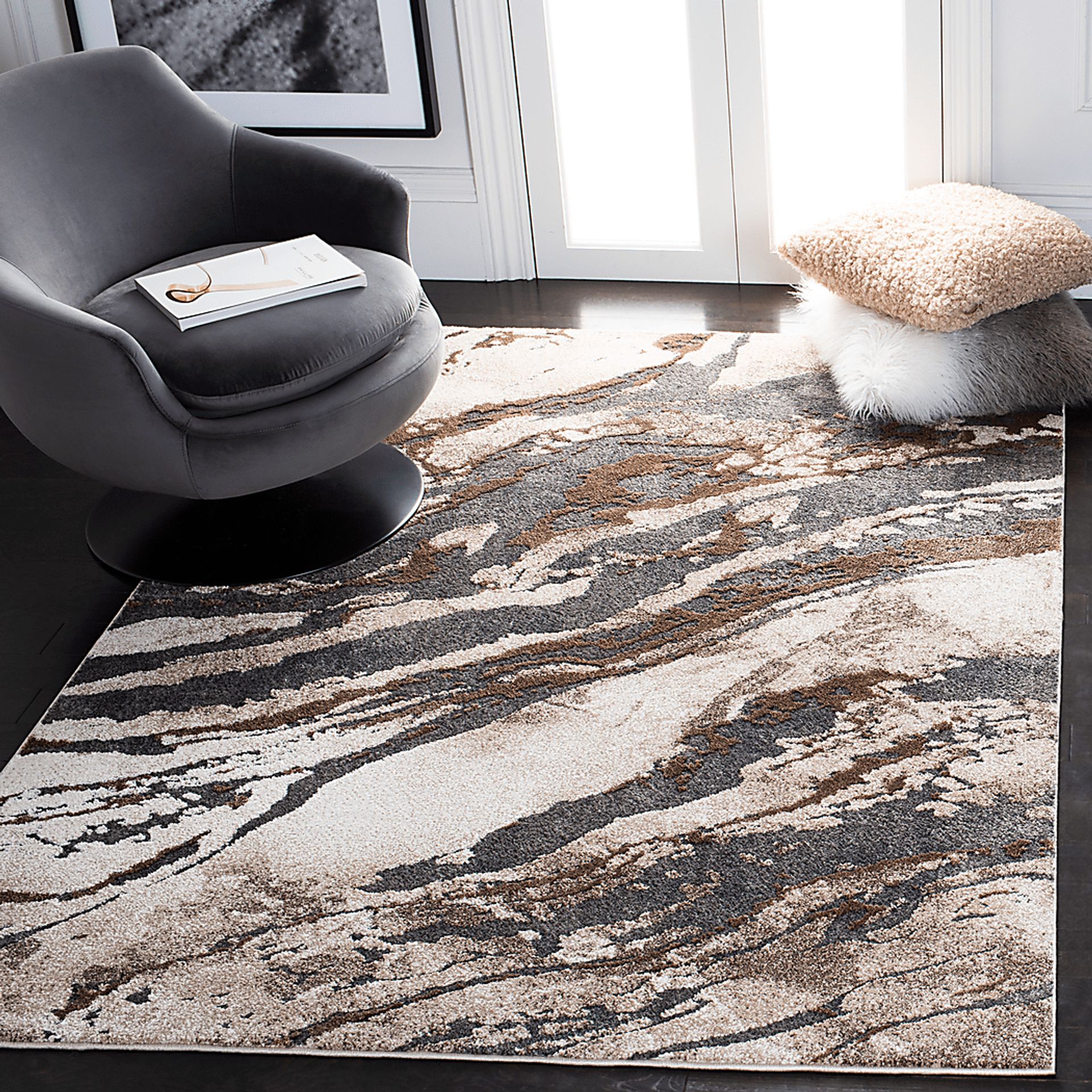 Lana Mountain Gray 5'3 x 7'5 Rug - Image 2