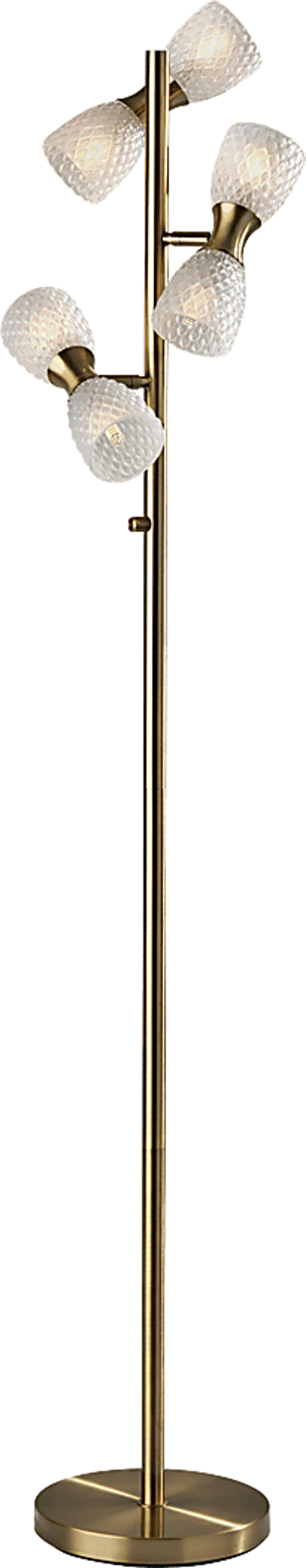 Lanai Oaks Brass Floor Lamp - Image 1