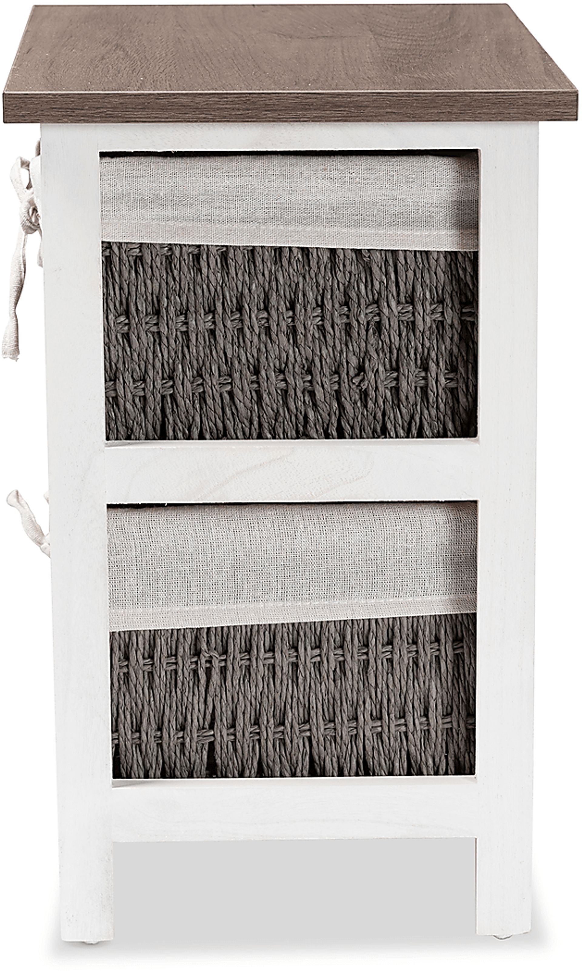 Lancashire White 2 Basket Storage Unit - Image 6