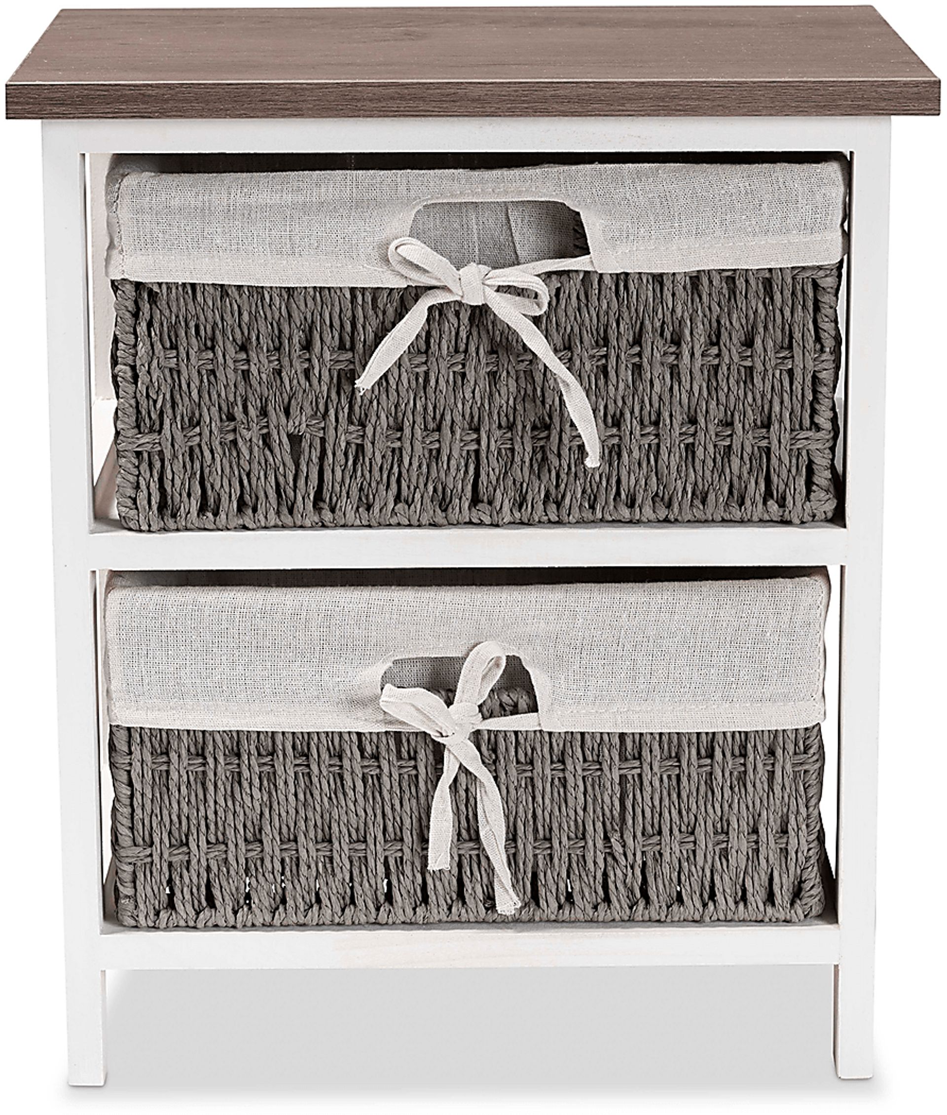 Lancashire White 2 Basket Storage Unit - Image 7