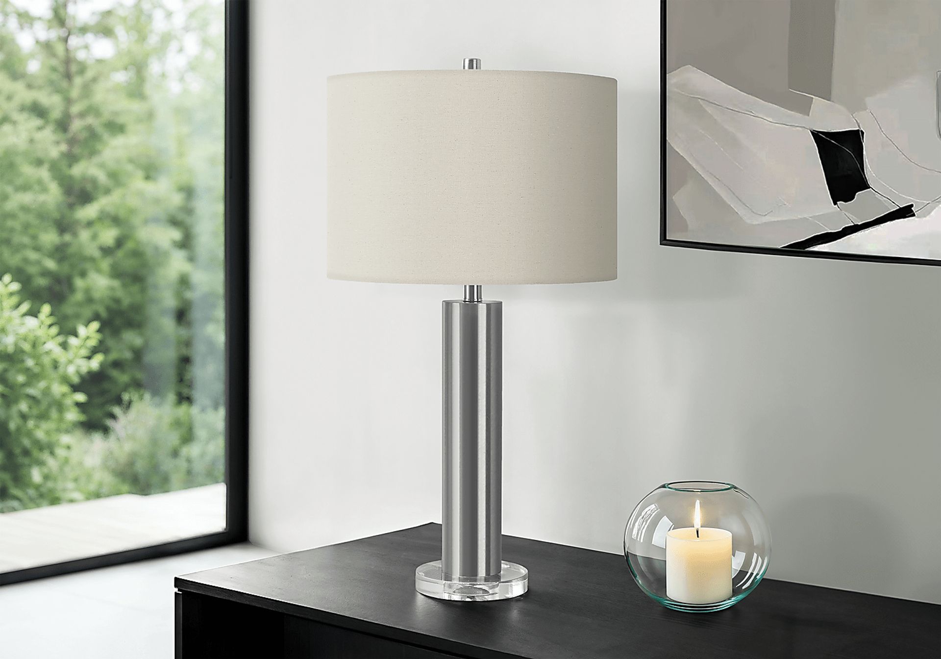 Lanco Home Silver Lamp - Image 3