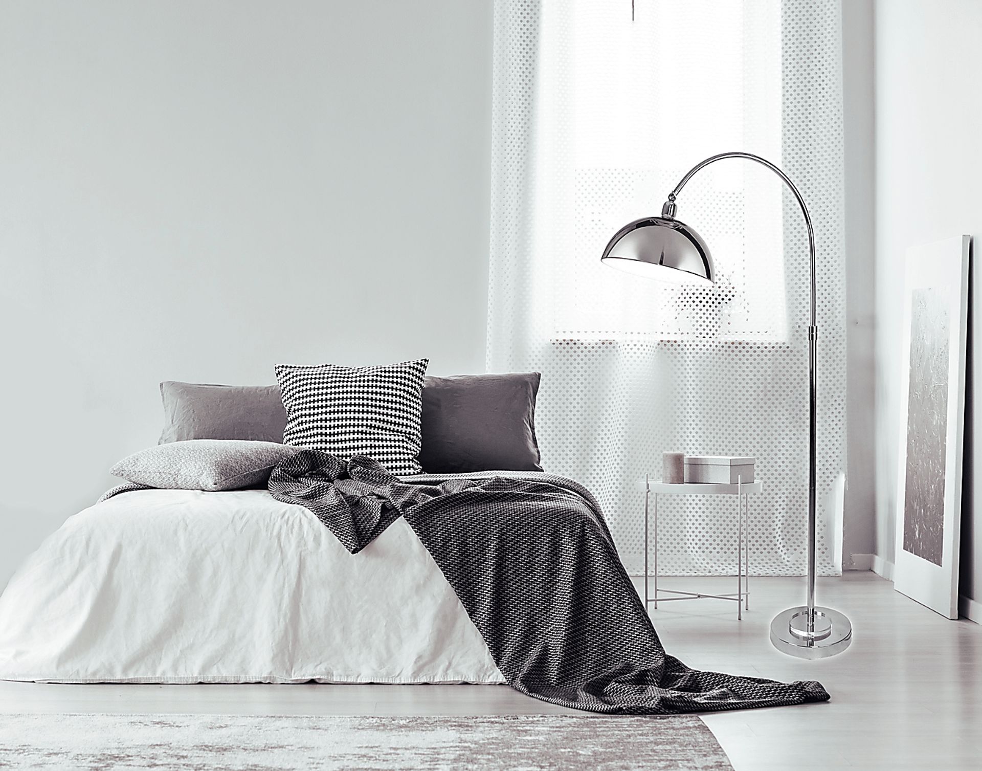 Landau Place Nickel Floor Lamp - Image 2