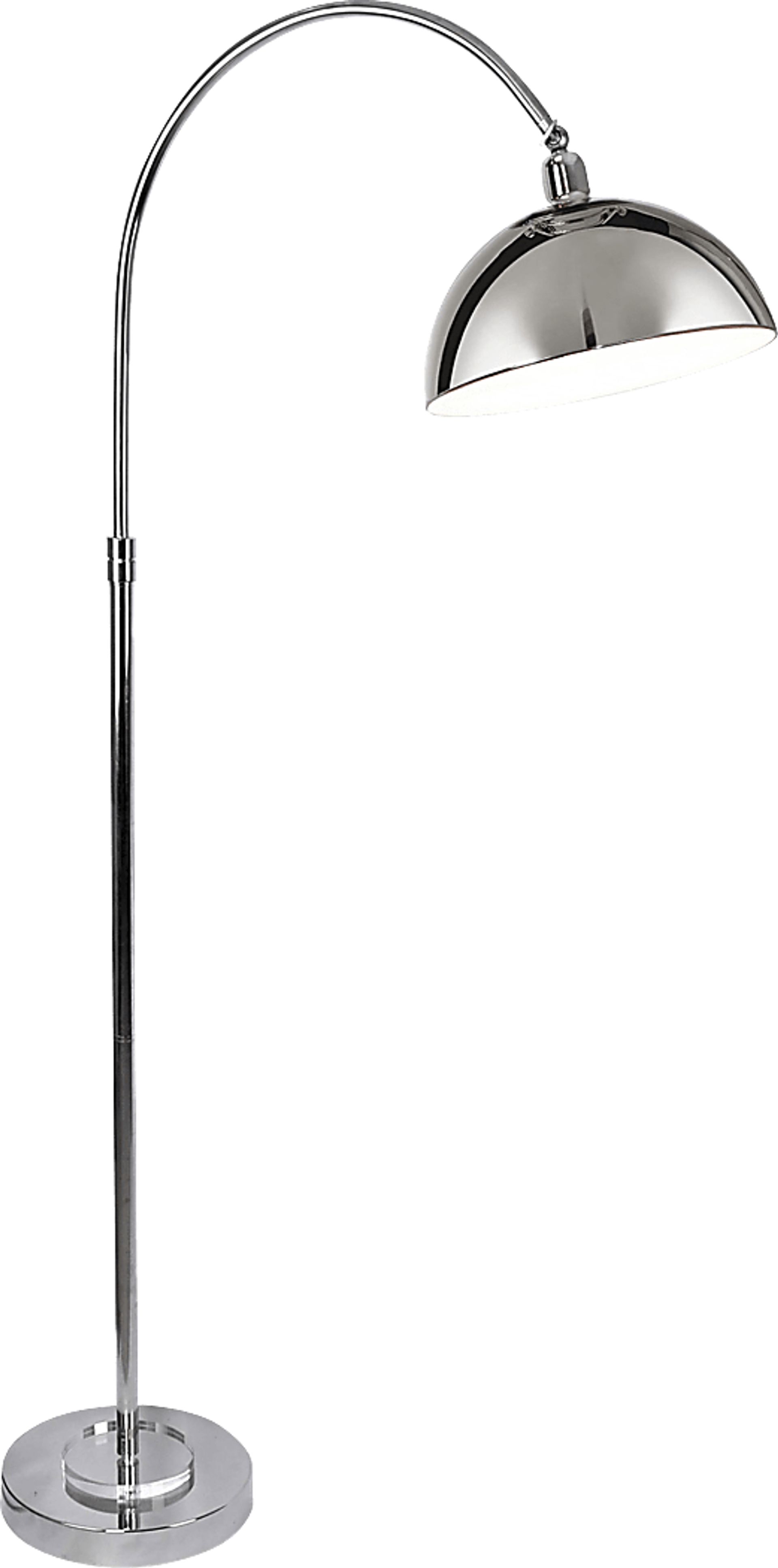 Landau Place Nickel Floor Lamp - Image 1