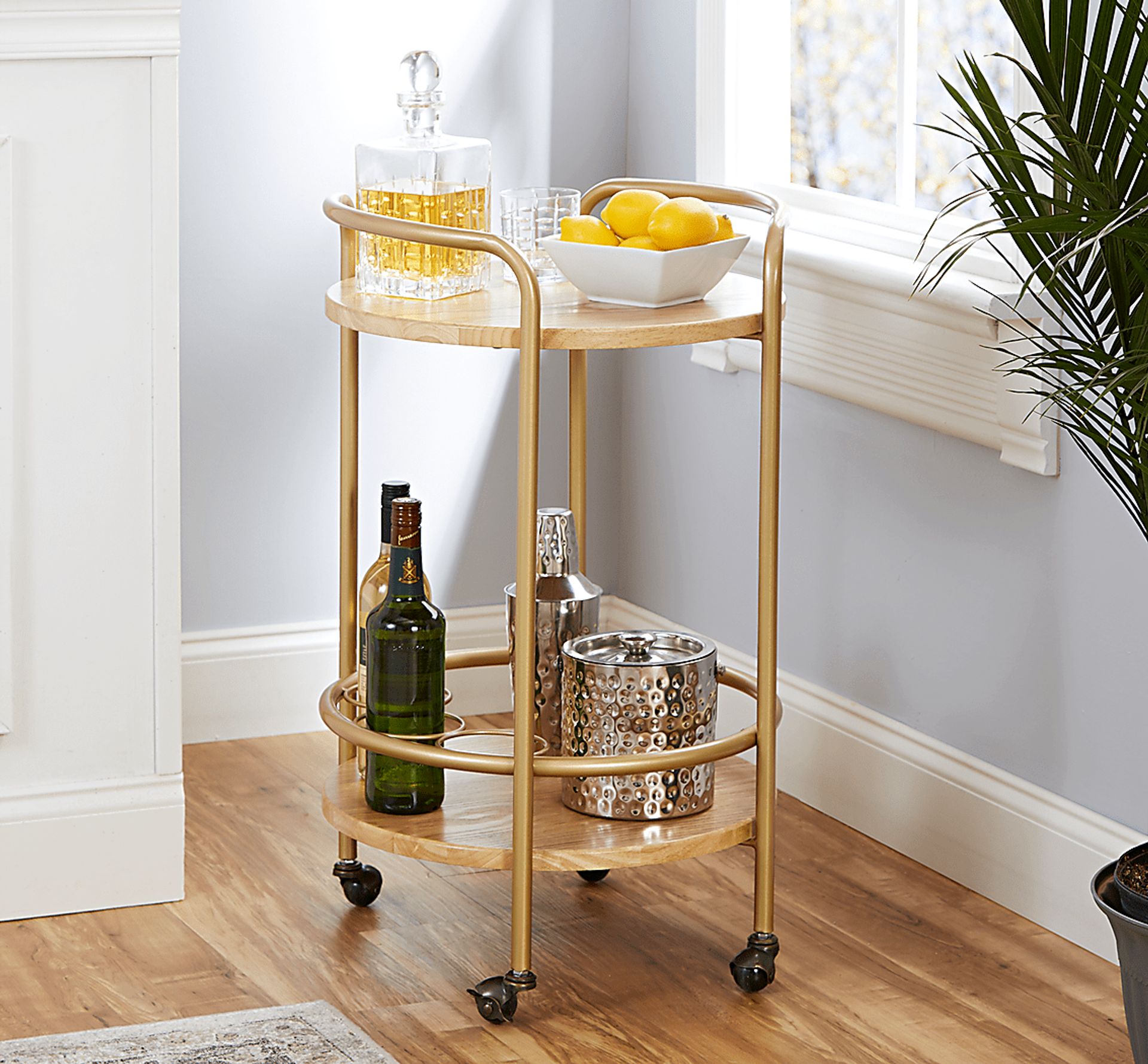 Landerwood Gold Bar Cart - Image 4