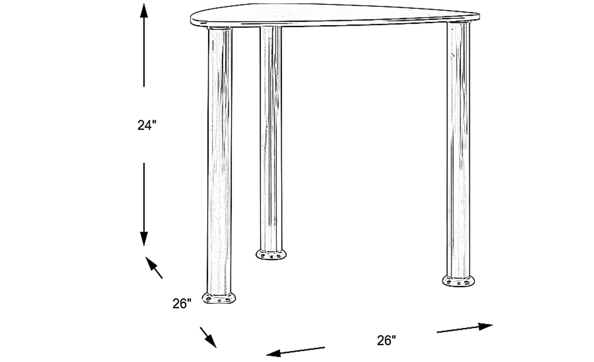 Dimension Image. Please refer to the Dimension Tab on this page for dimension details.