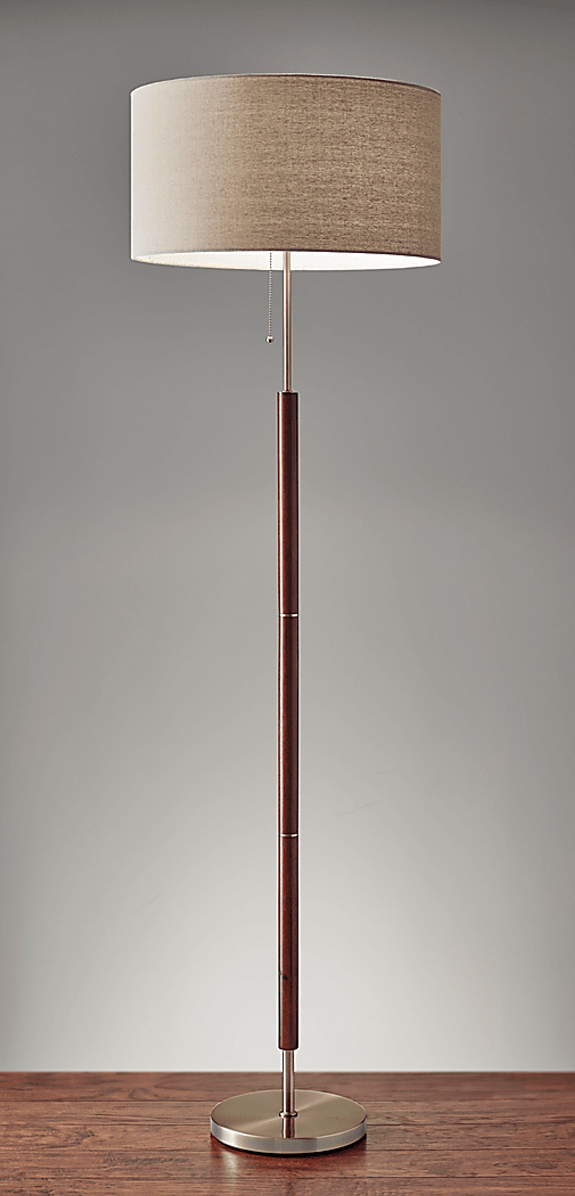 Landmark Lane Walnut Floor Lamp - Image 2