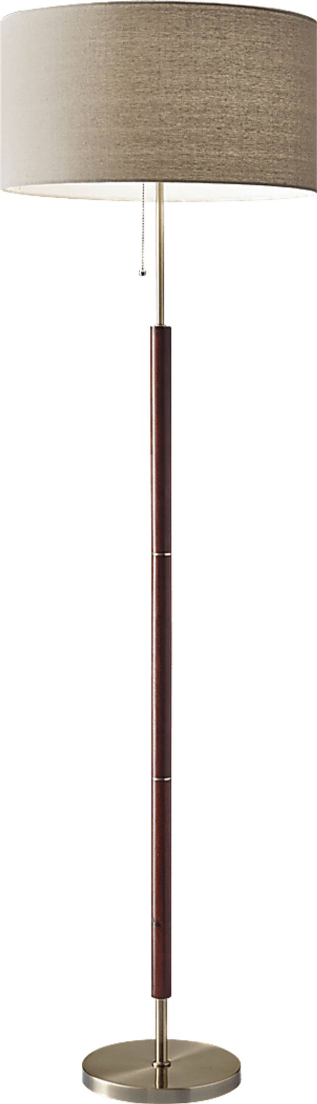 Landmark Lane Walnut Floor Lamp - Thumbnail - Image 1