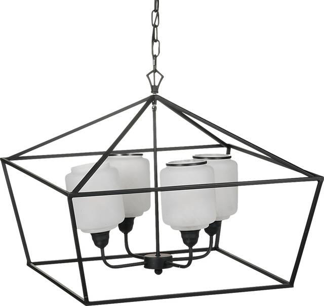 Lando Lane White Chandelier - Thumbnail - Image 1
