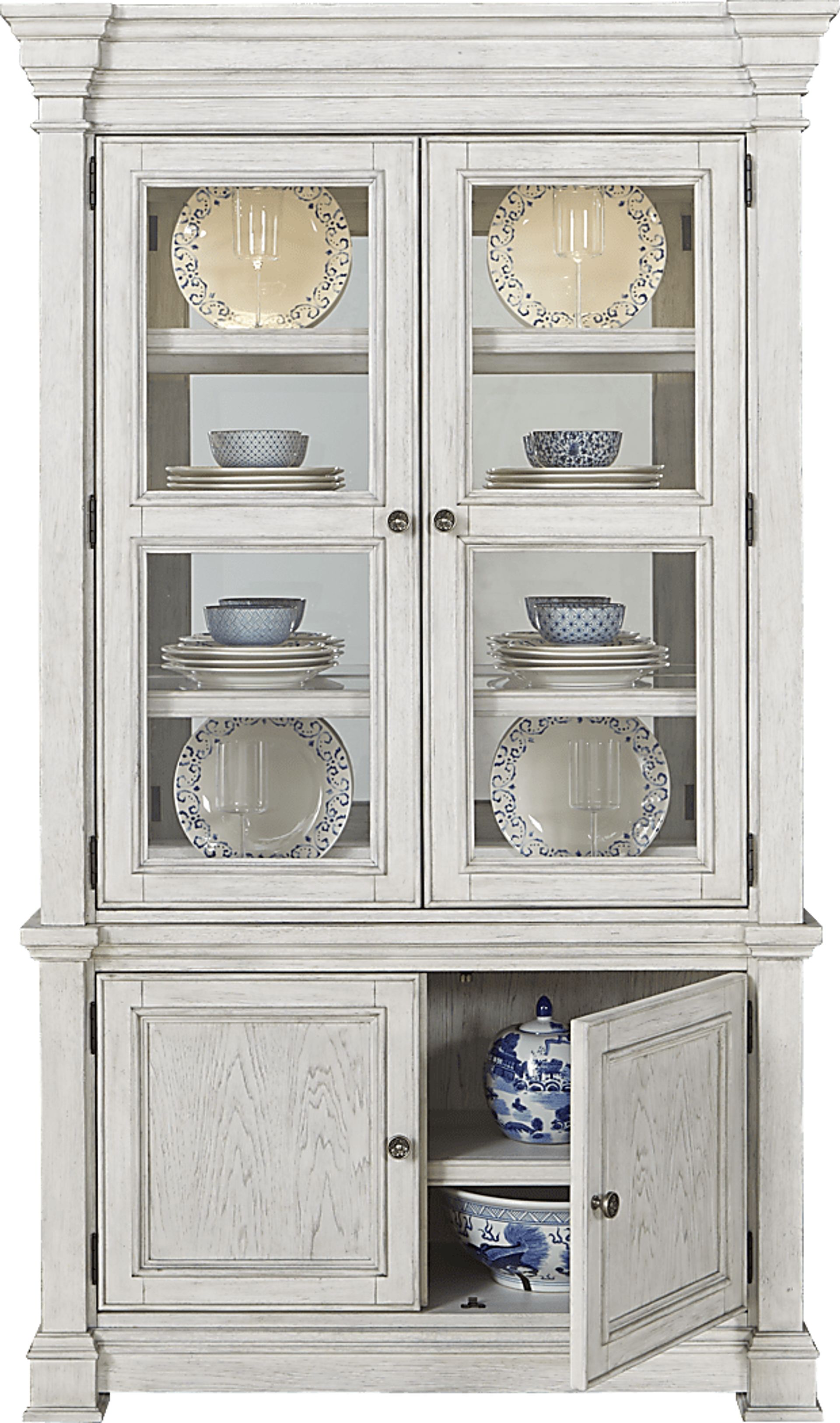 Landon Creek White China Cabinet - Image 2