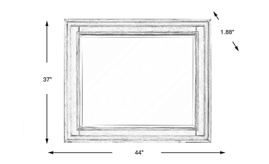Landon Creek White Mirror
