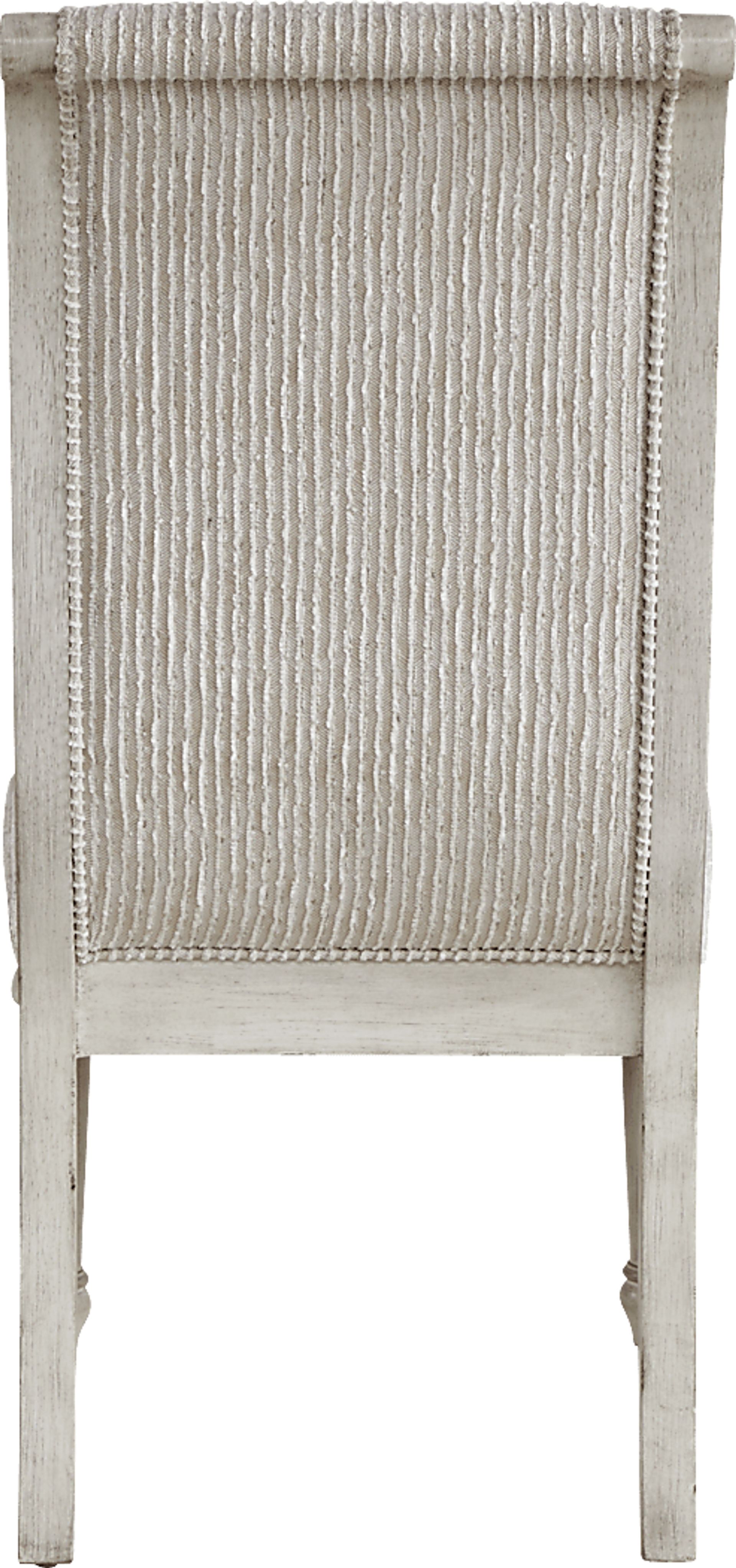 Landon Creek White Upholstered Side Chair - Image 4