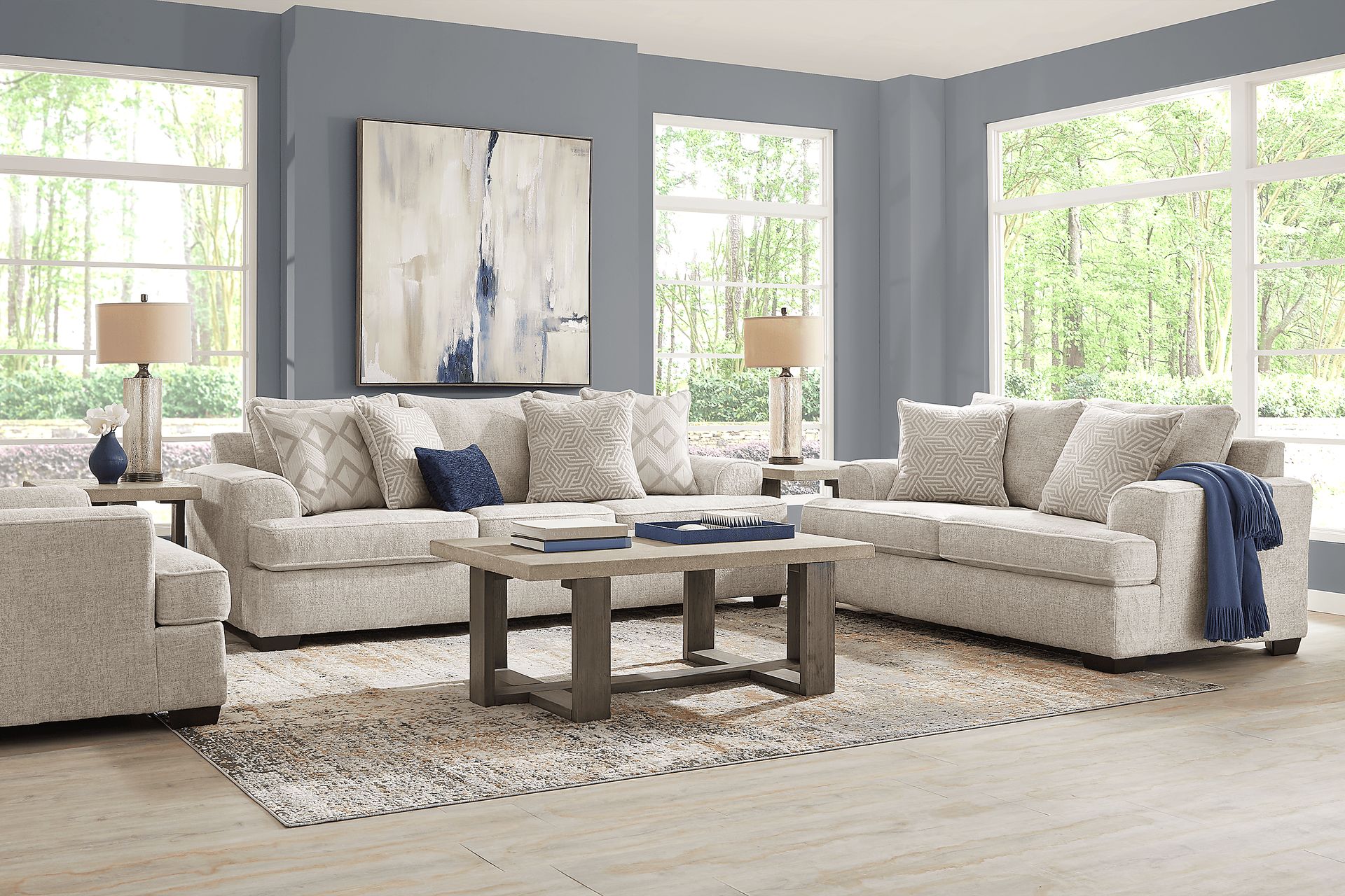 Landon Hills Cream 2 Pc Living Room - Image 1