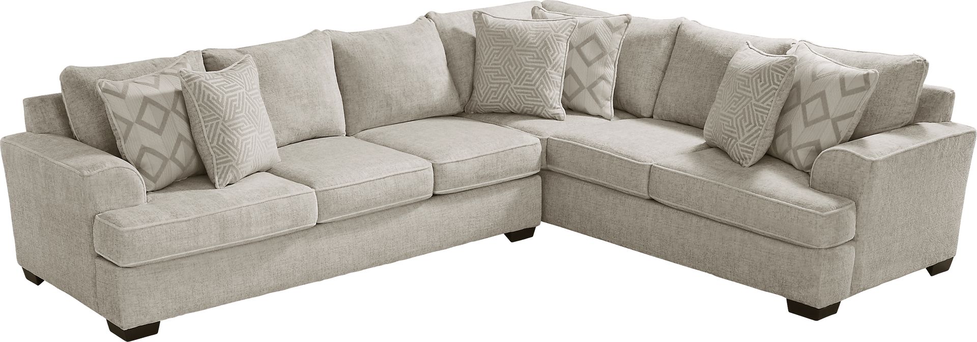 Landon Hills Cream 6 Pc Sectional Living Room - Image 3