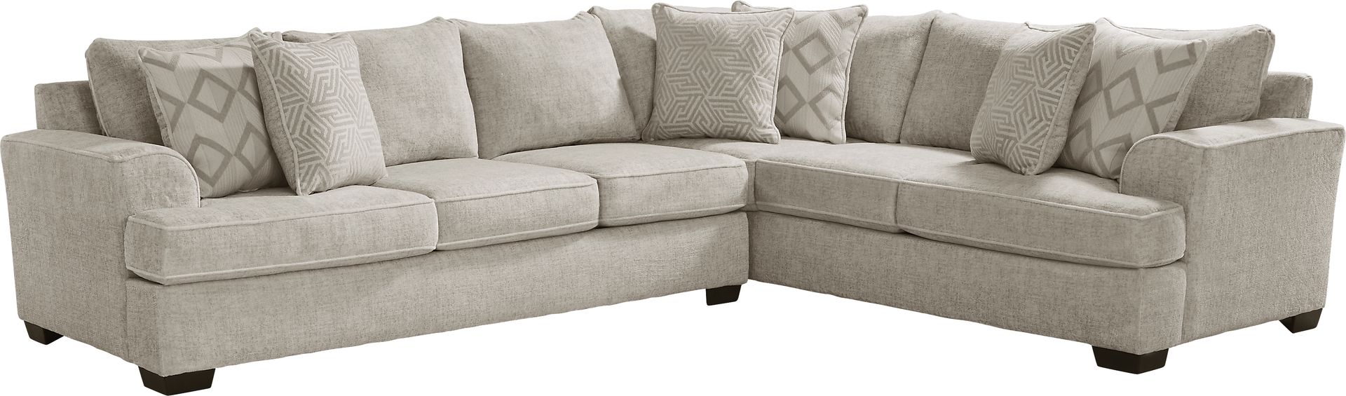 Landon Hills Cream 6 Pc Sectional Living Room - Image 2