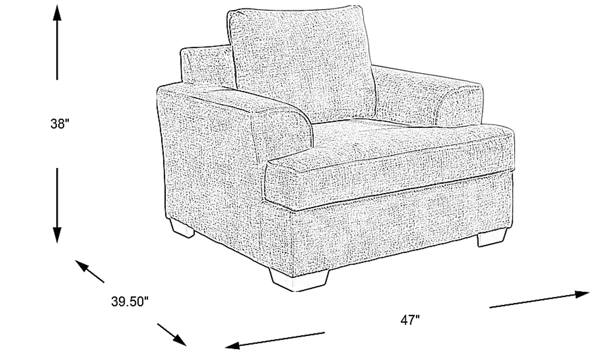 Dimension Image. Please refer to the Dimension Tab on this page for dimension details.