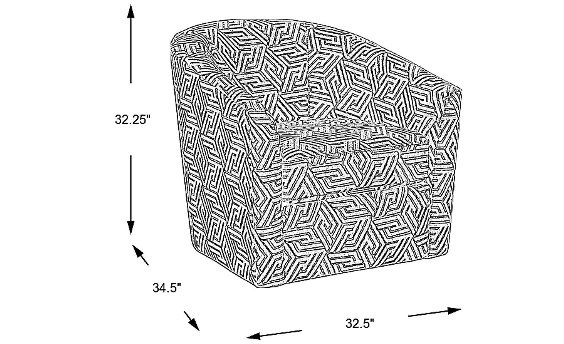 Dimension Image. Please refer to the Dimension Tab on this page for dimension details.