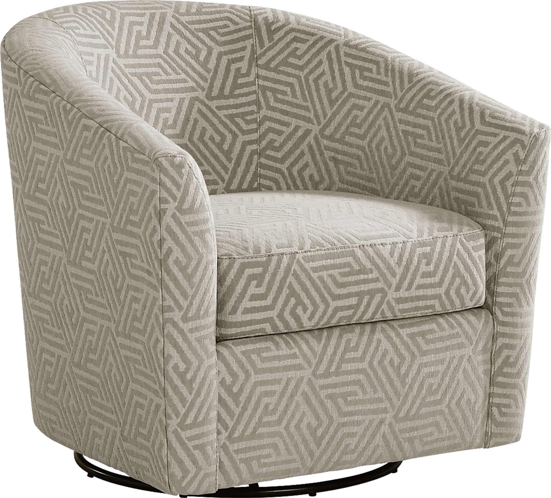 Landon Hills Cream Swivel Chair - Image 1