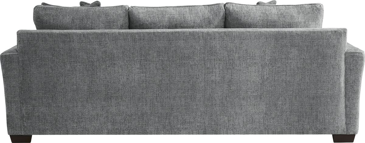 Landon Hills 2 Pc Gray Polyester Fabric Living Room Set With Sofa ...