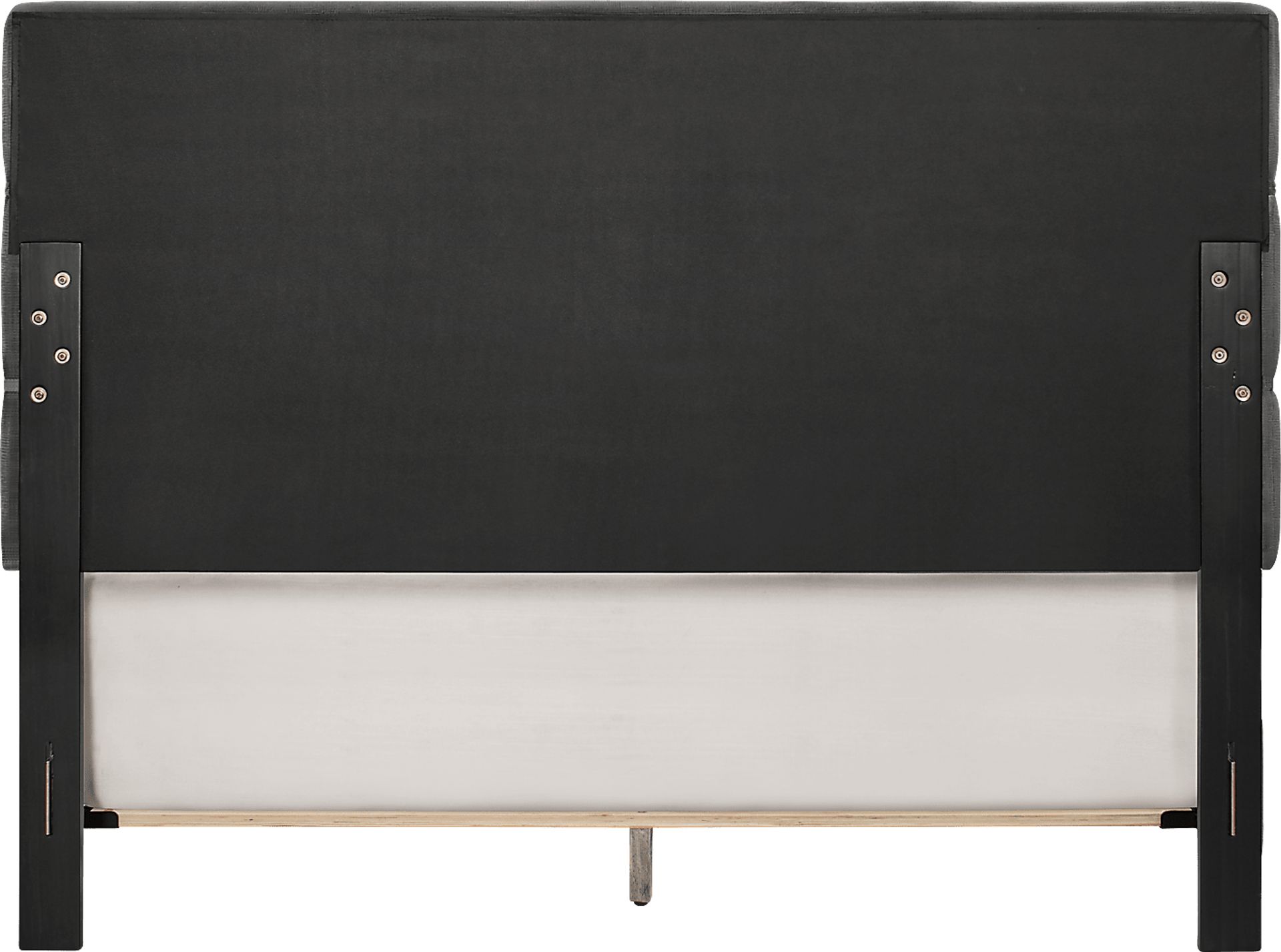 Landon Square Gray Queen Upholstered Bed - Image 4
