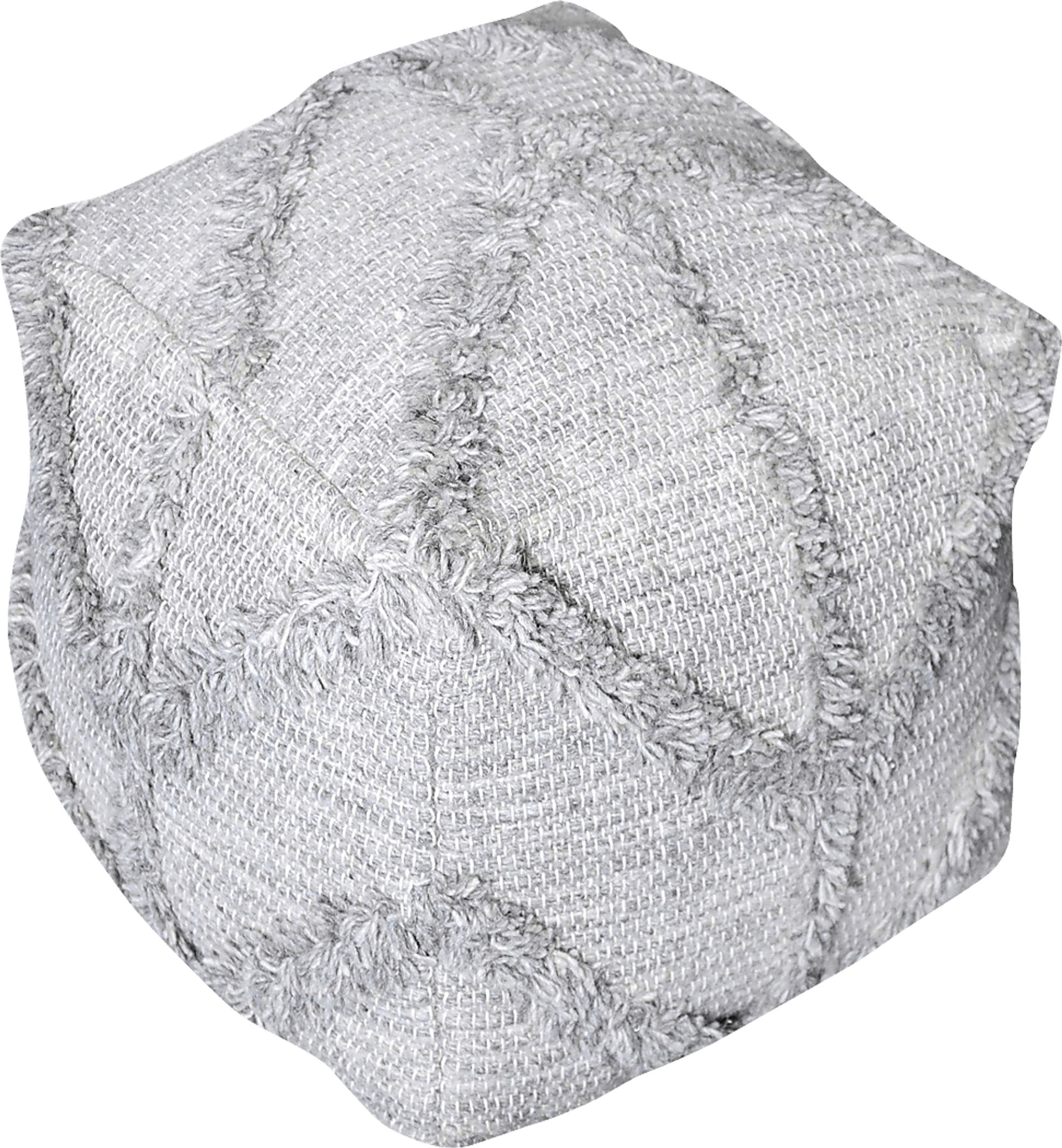 Landress Gray Ottoman - Image 1