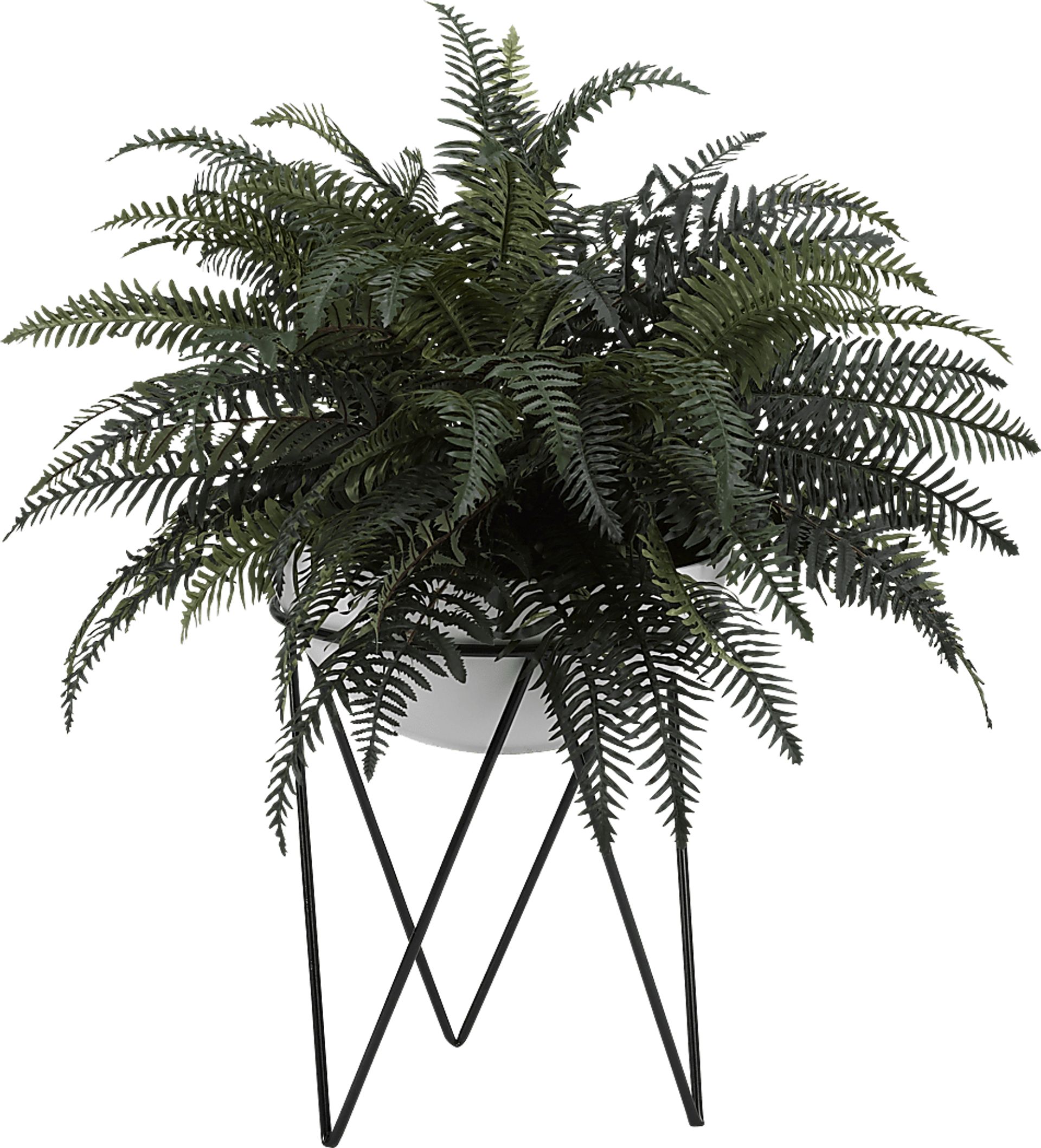 Landrie Green Fern Silk Plant - Image 1