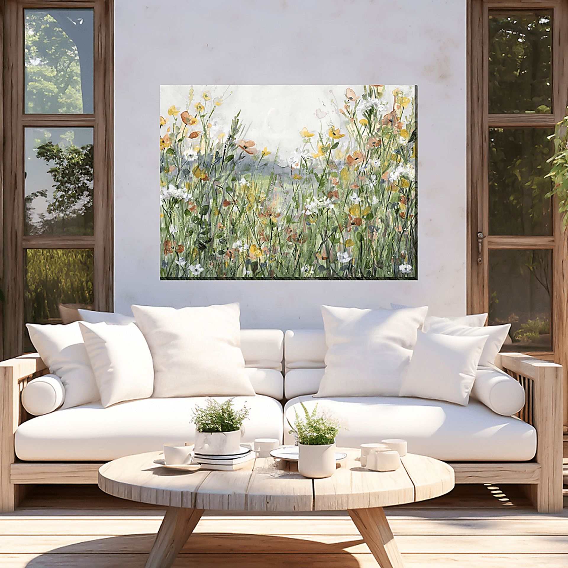 Lands of Meadow Green Indoor/Outdoor Wall Art - Image 2