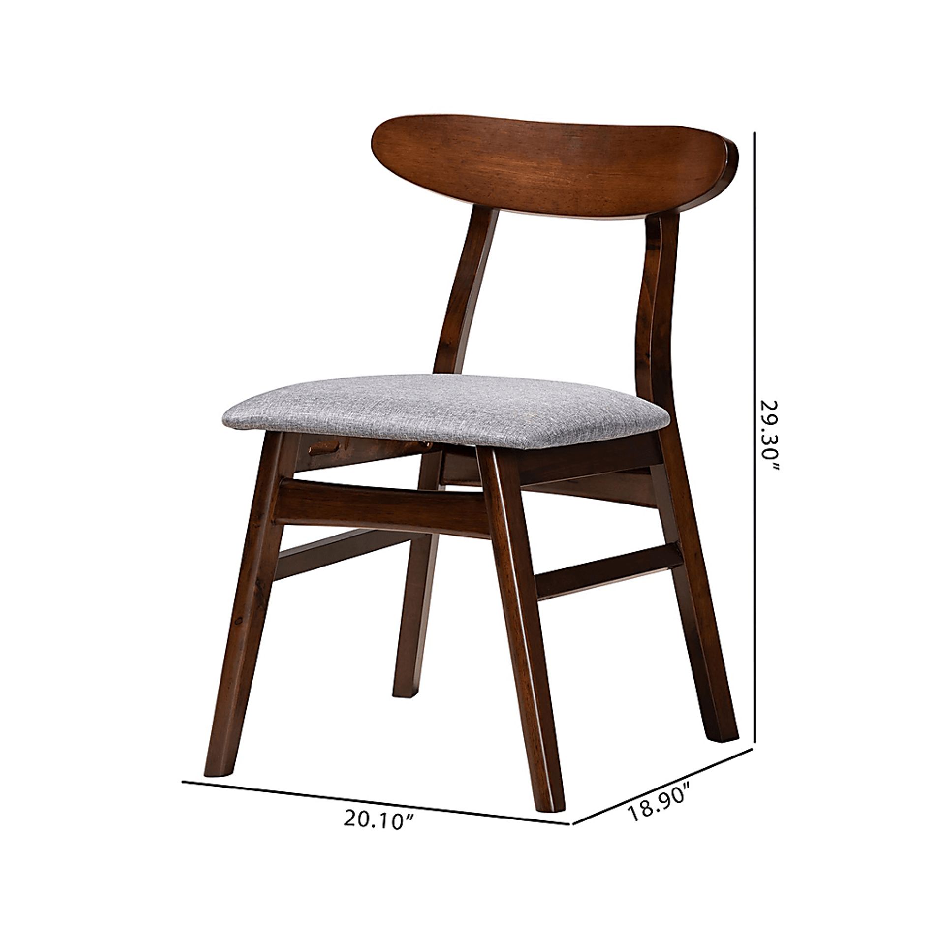 Landsdowne Dark Brown Dining Chair, Set of 2 - Image 9