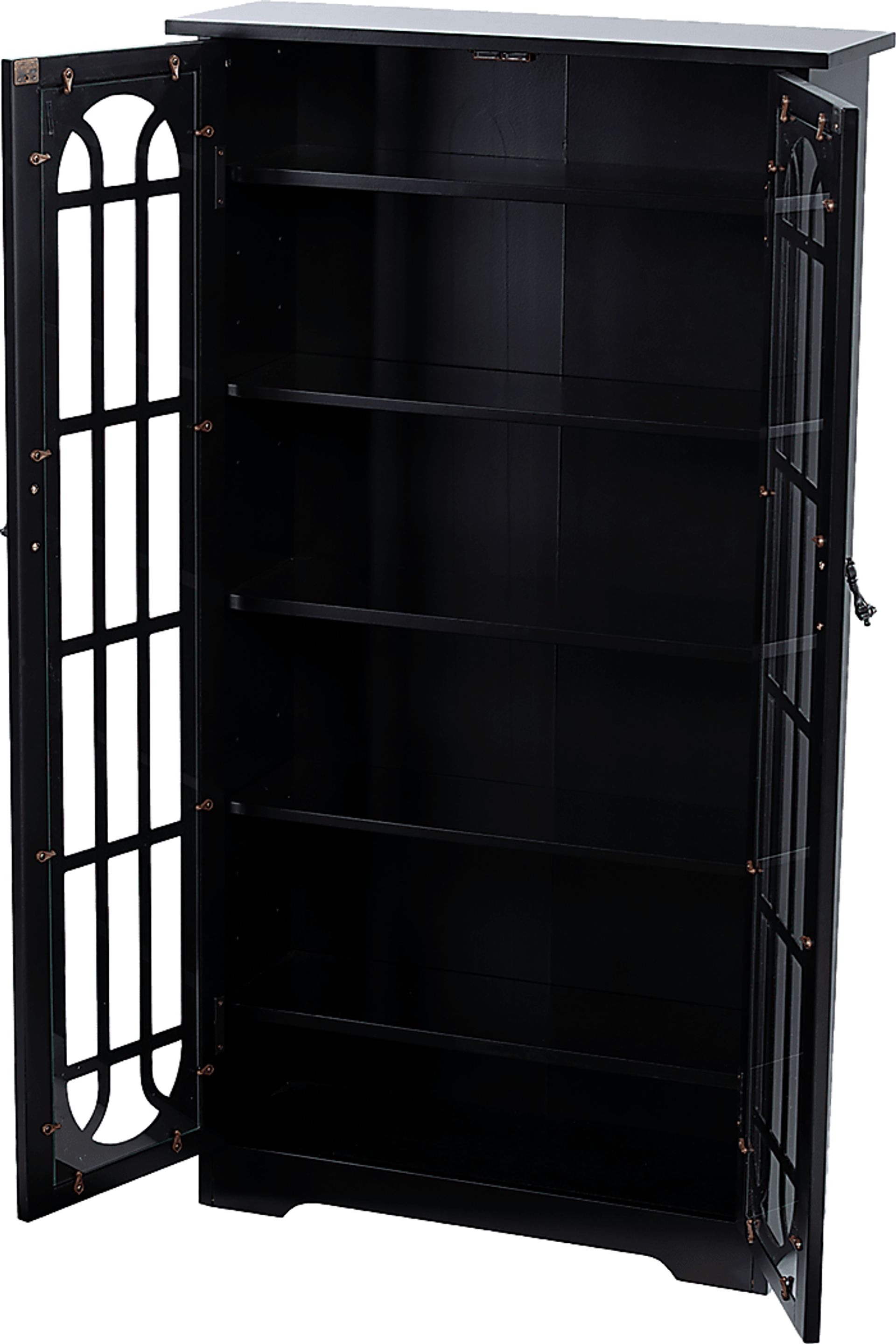 Laneham Black Curio Cabinet - Image 4