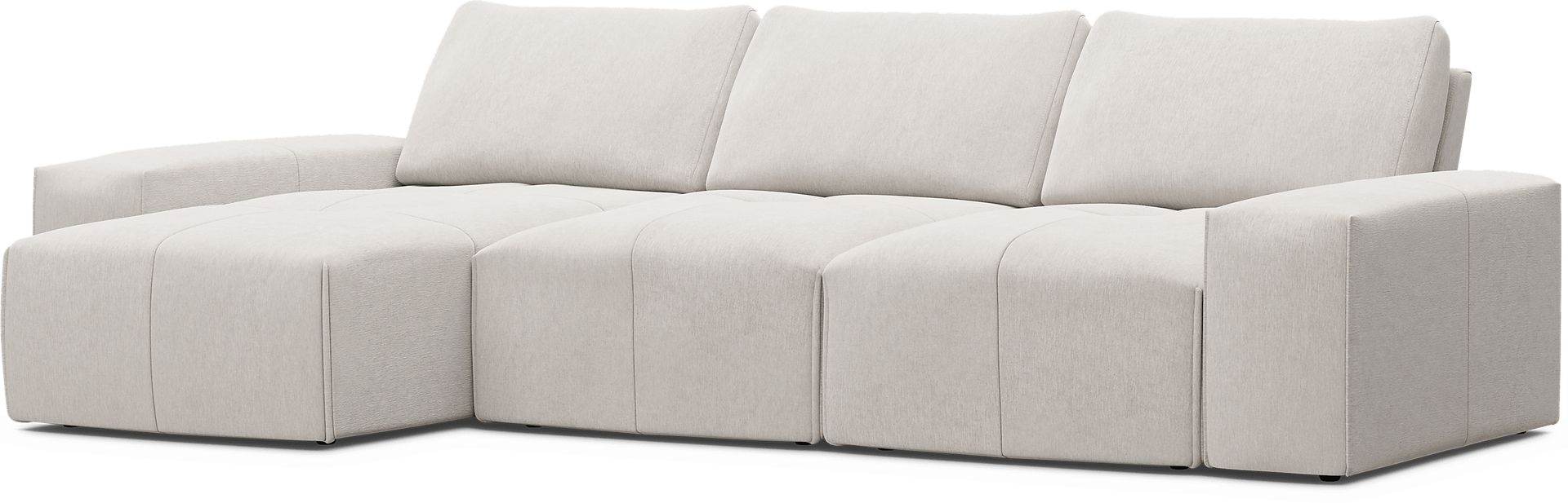 Laney Beige 3 Pc Sectional - Image 1
