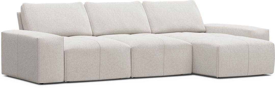 3 pc right chaise sectional