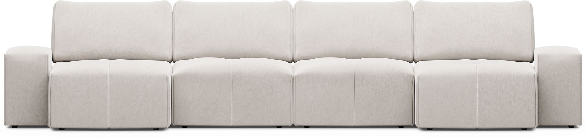 Laney Beige 4 Pc Sectional - Image 3