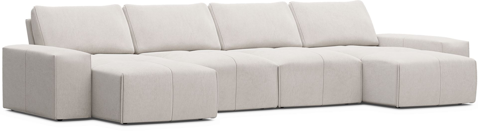 Laney Beige 4 Pc Sectional - Image 1
