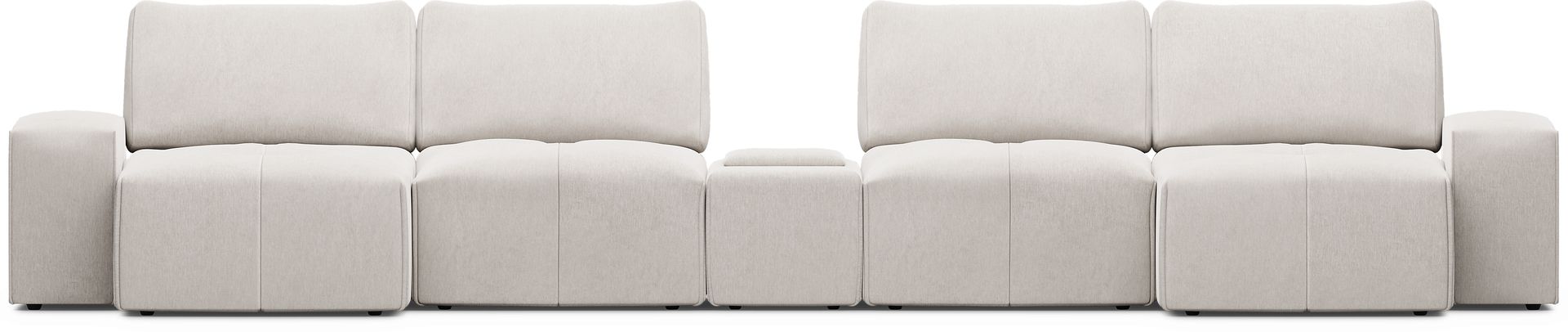 Laney Beige 5 Pc Sectional - Image 3
