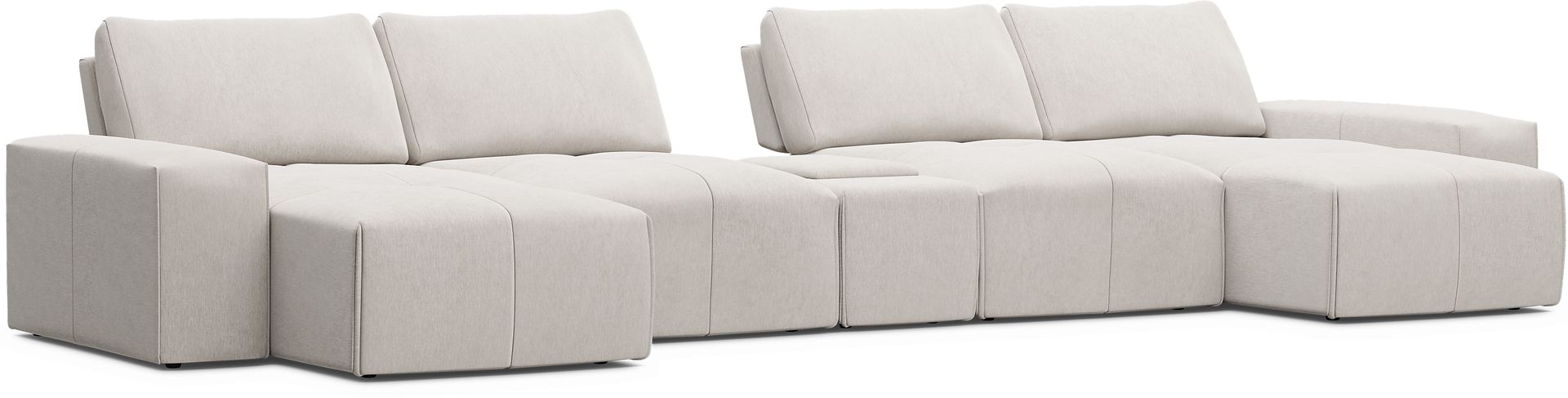Laney Beige 5 Pc Sectional - Image 1