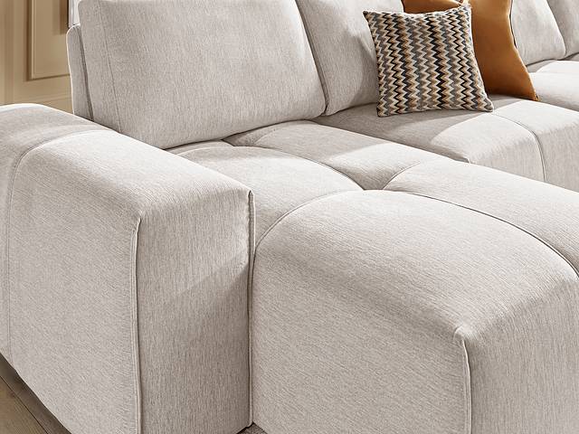 Laney Beige 6 Pc Sectional Living Room - Thumbnail - Image 7