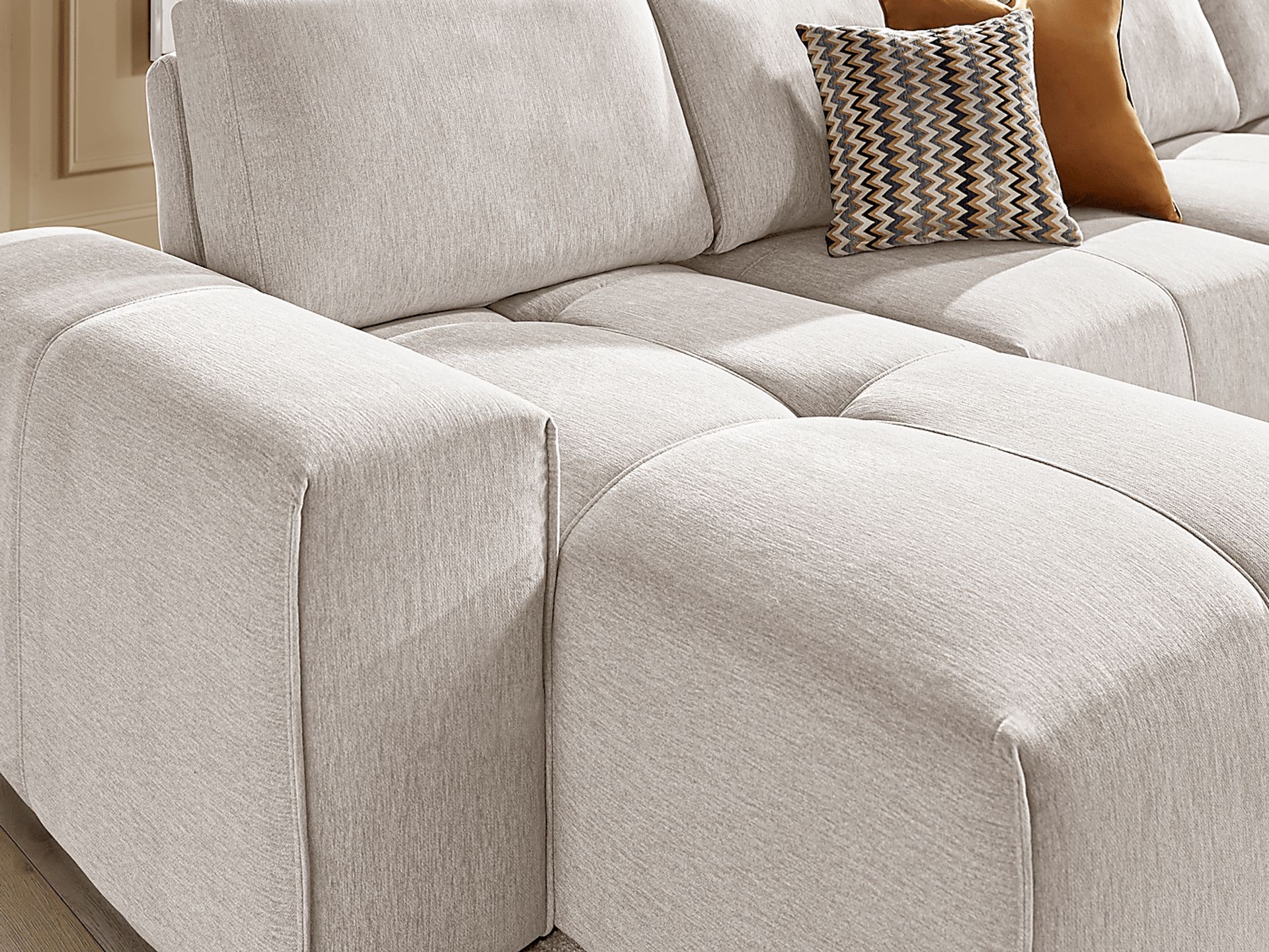 Laney Beige 3 Pc Sectional - Image 7