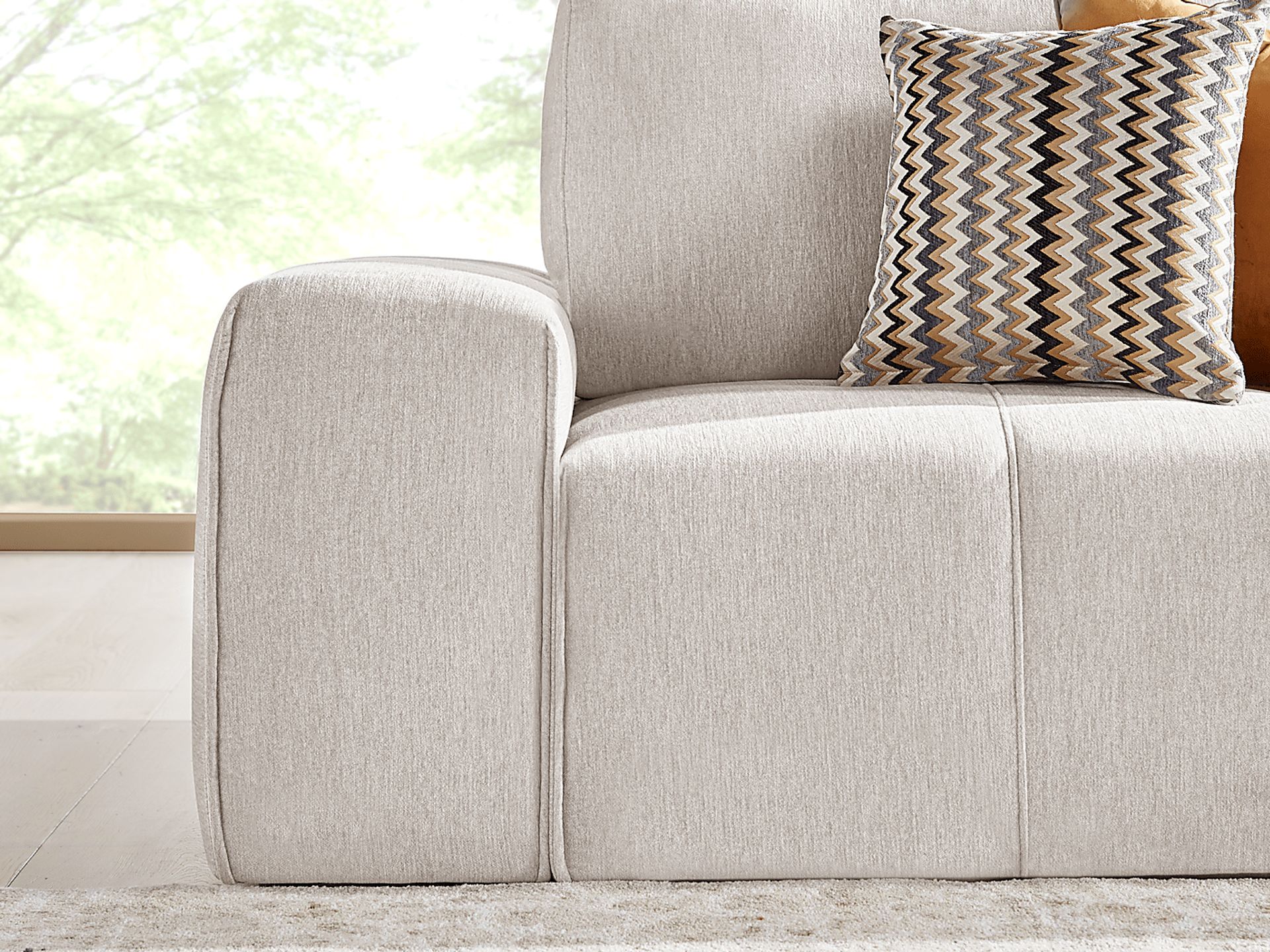 Laney Beige 3 Pc Sectional - Image 4