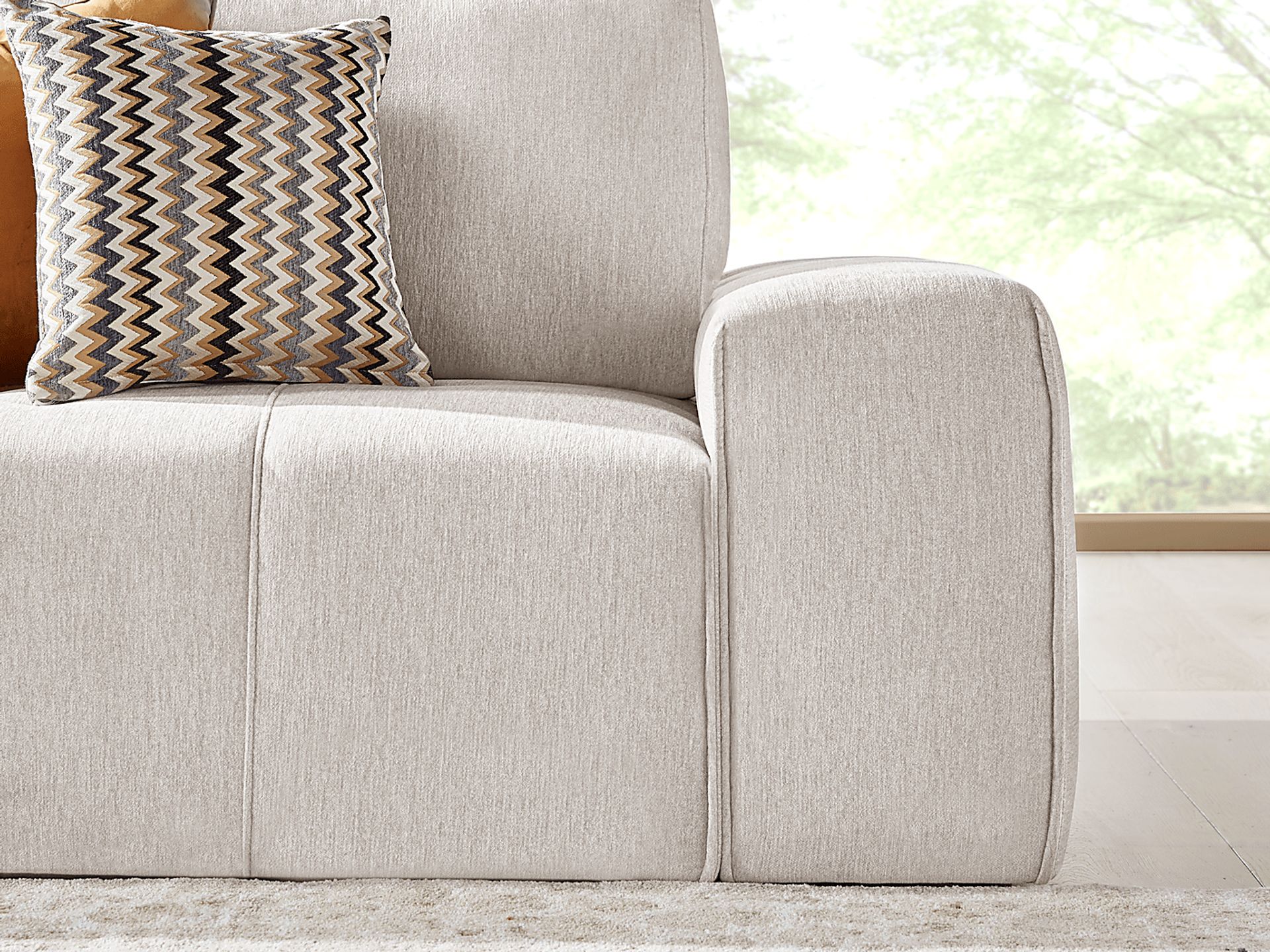 Laney Beige 7 Pc Sectional - Image 5