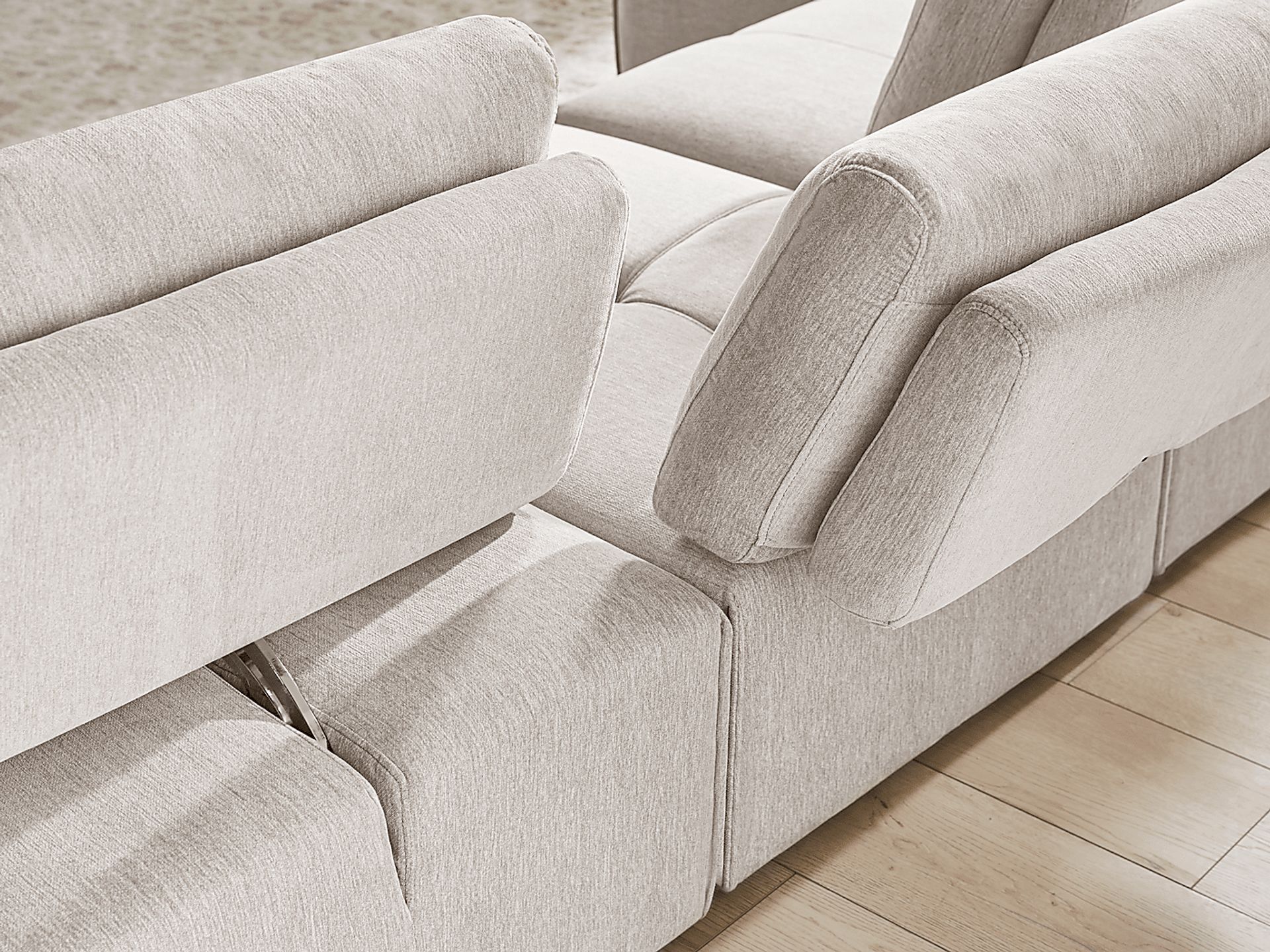 Laney Beige 7 Pc Sectional - Image 7