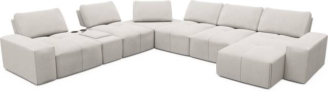 Laney Beige 7 Pc Sectional - Thumbnail - Image 4