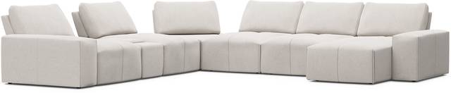 Laney Beige 7 Pc Sectional - Thumbnail - Image 1