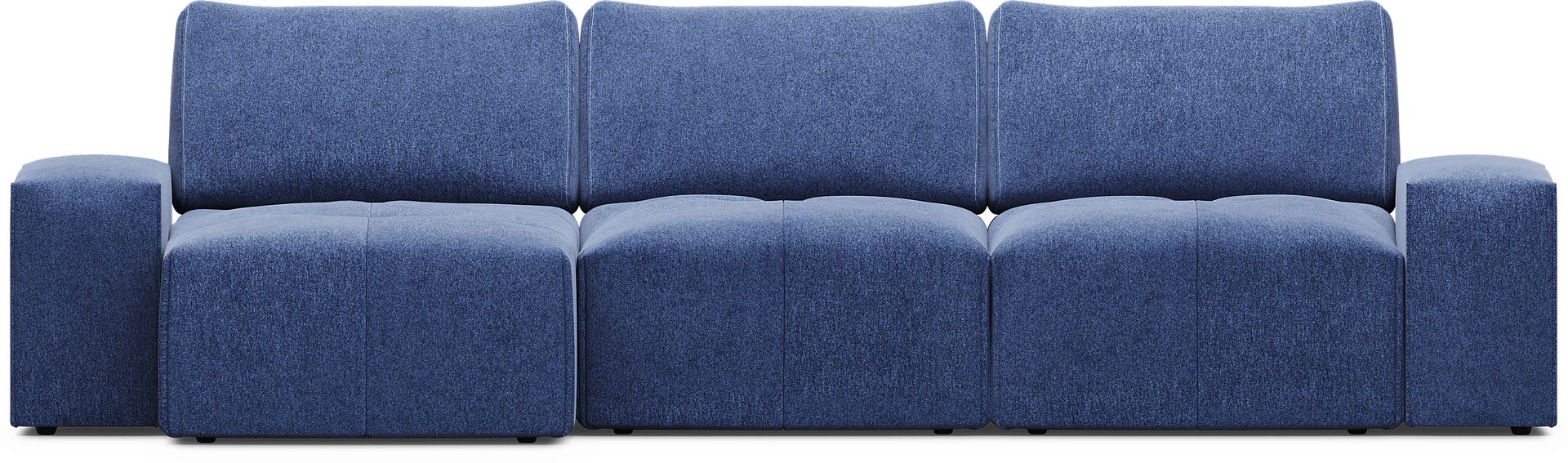Laney Blue 3 Pc Sectional - Image 3