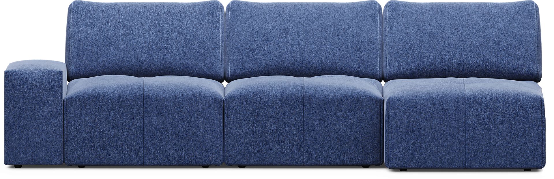 Laney Blue 3 Pc Sectional - Image 3