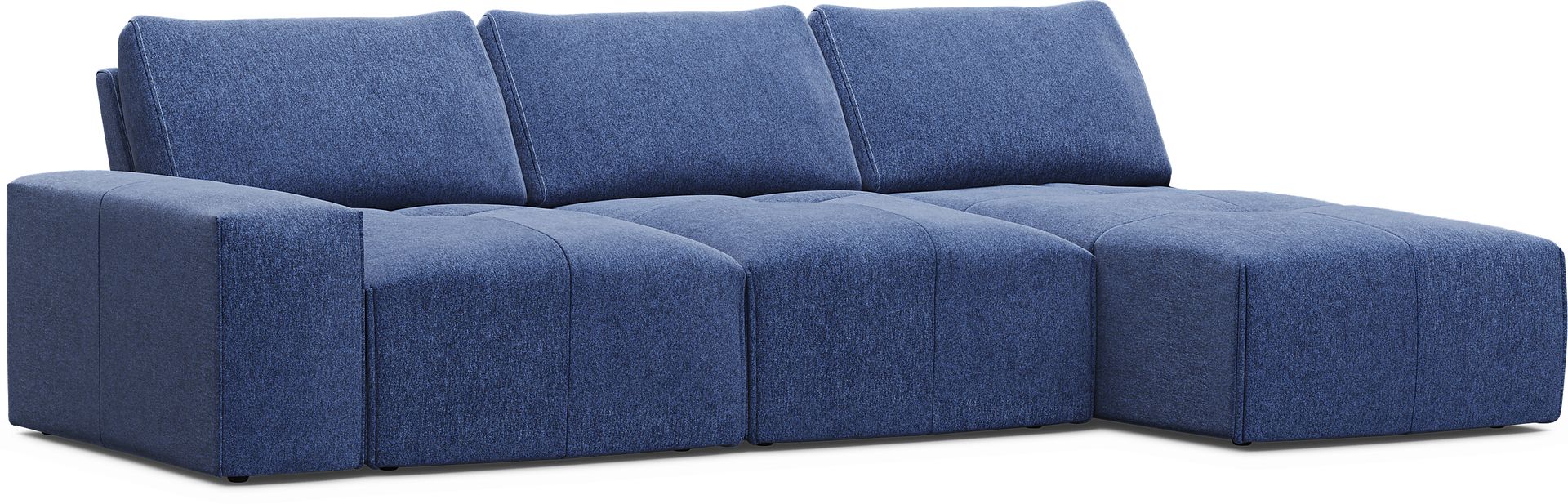Laney Blue 3 Pc Sectional - Image 1