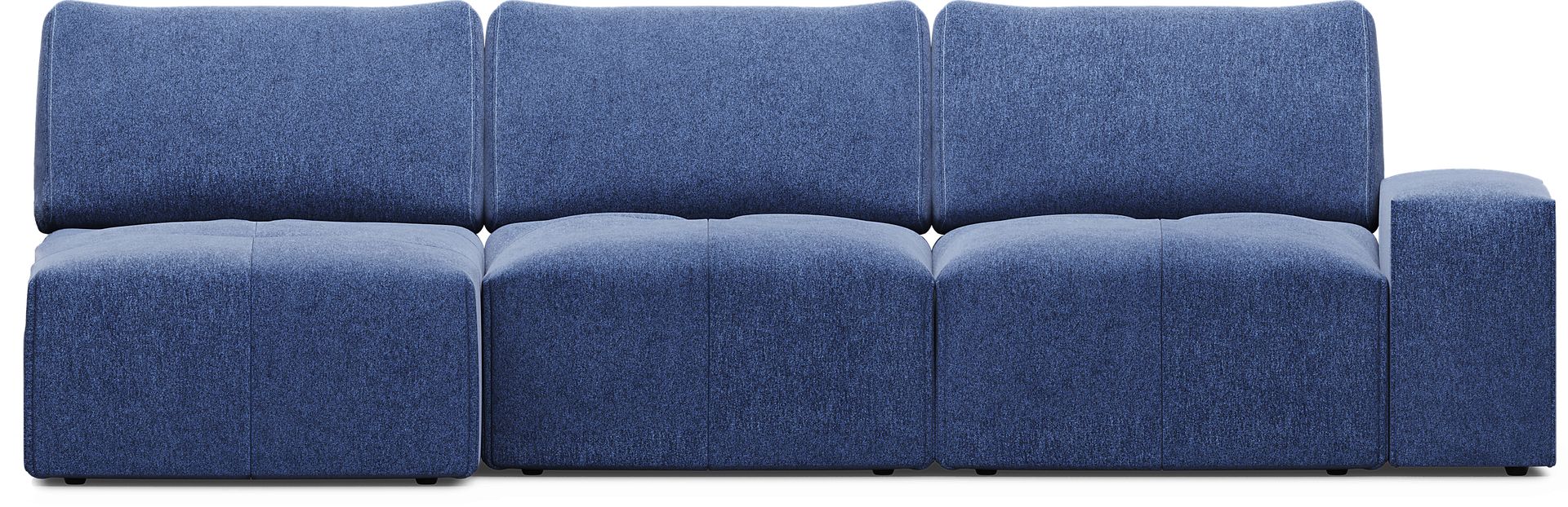 Laney Blue 3 Pc Sectional - Image 3