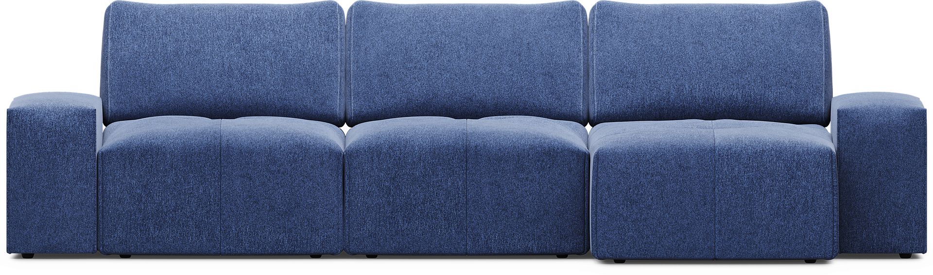 Laney Blue 3 Pc Sectional - Image 3