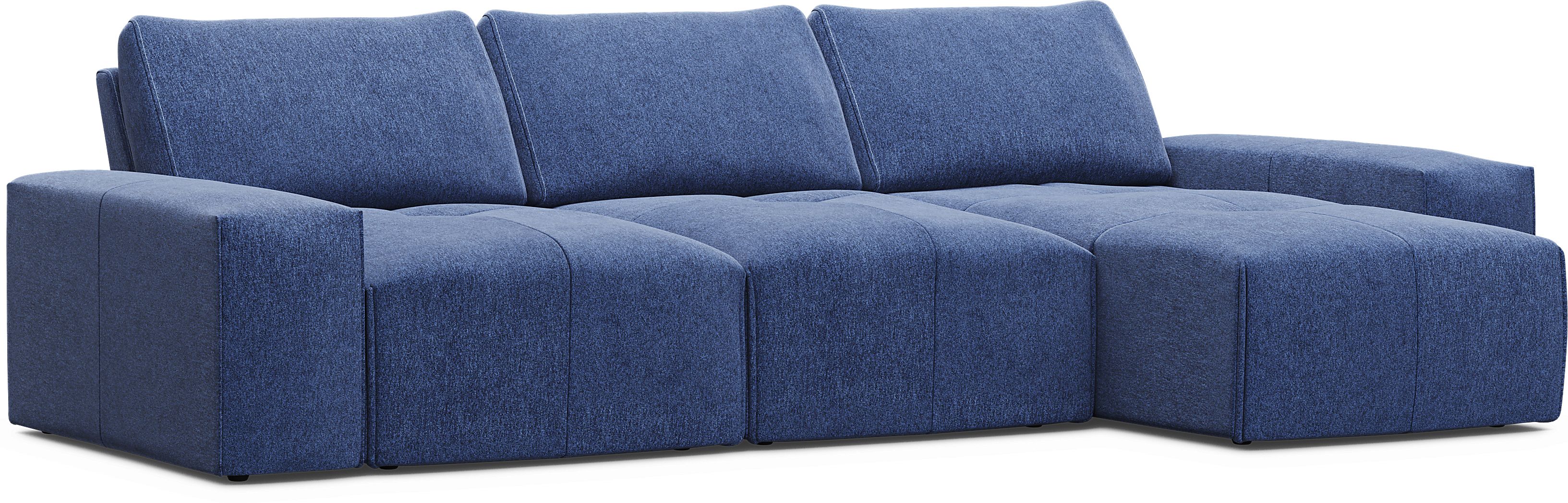 3 pc right chaise sectional