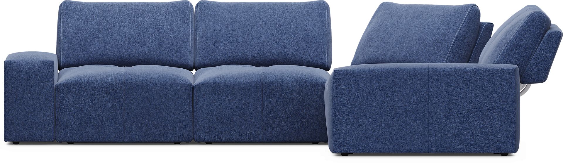 Laney Blue 5 Pc Sectional - Image 3