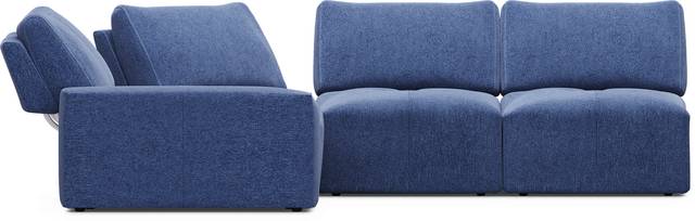Laney Blue 5 Pc Sectional - Thumbnail - Image 3