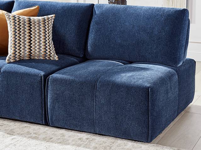 Laney Blue 5 Pc Sectional - Thumbnail - Image 4